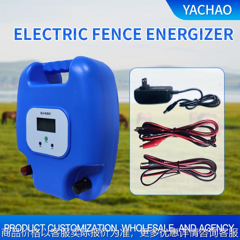 畜牧电子围栏厂家太阳能主机全套智能脉冲牛羊牧场防护栏围栏系统