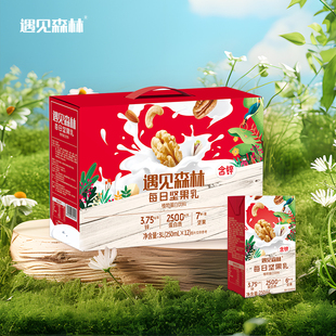 遇见森林低糖高钙每日坚果乳250ml*12盒核桃乳多种坚果饮料