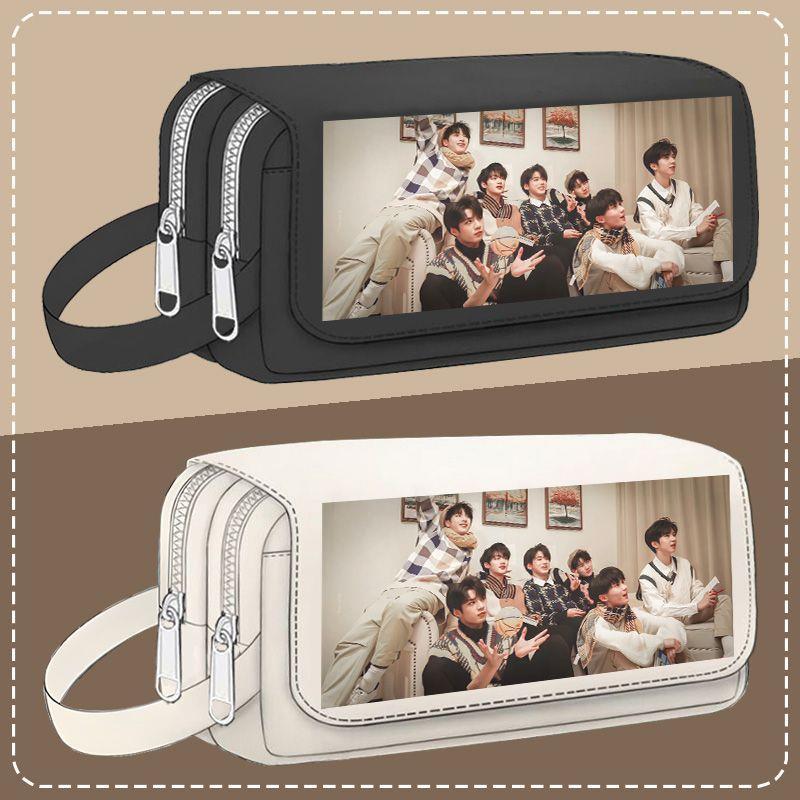 TNT时代少年团笔袋马嘉祺丁程鑫应援周边文具盒大容量多层铅笔盒