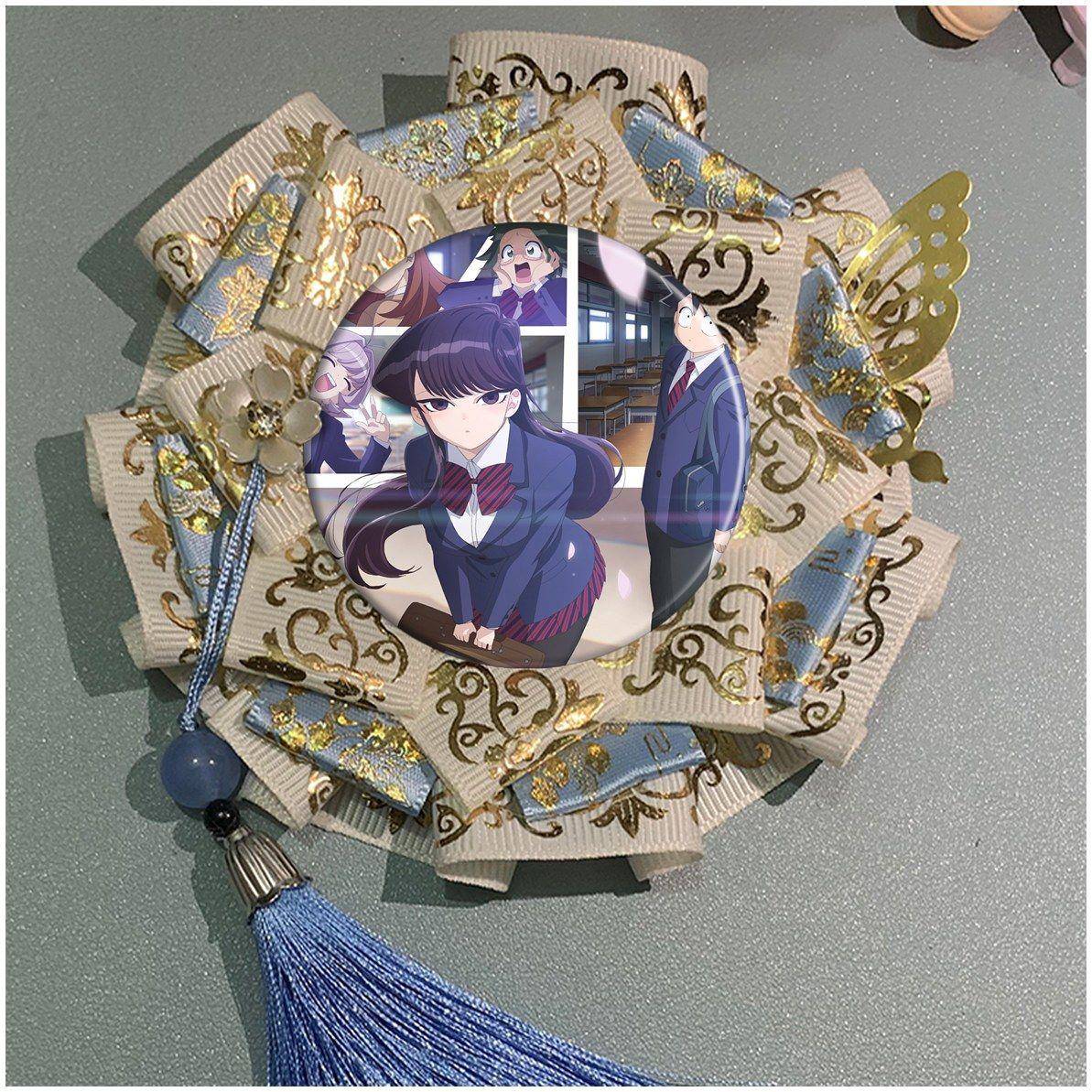 古见同学有交流障碍症 古见硝子 周边吧唧托谷美挂件中古风定制