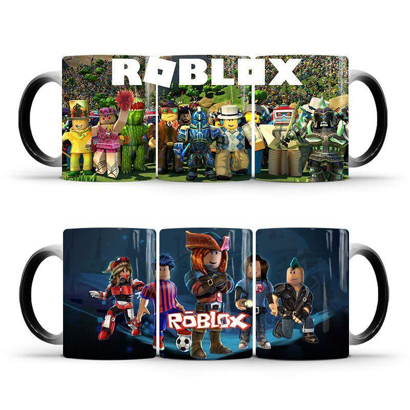 外贸虚拟roblox变色马克杯陶瓷热敏咖啡创意杯子生日礼物
