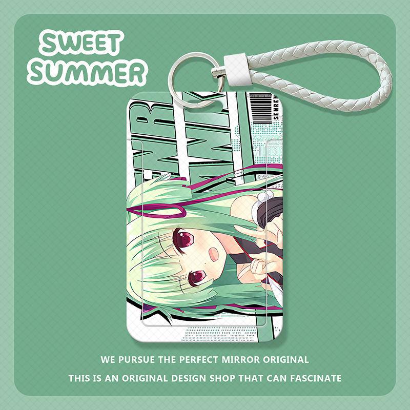 千恋万花动漫学生滑盖卡套饭卡公交卡身份证件保护套门禁卡校园