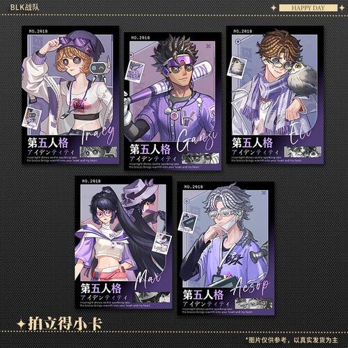 第五BLK电竞战队入殓师先知红蝶击球手周边谷子拍立得小卡礼物卡