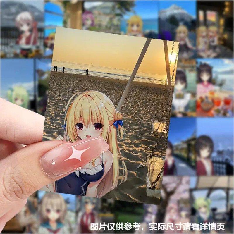 189张galgame背景图贴画卡通二次元美少女游戏笔记本装饰畅销贴纸