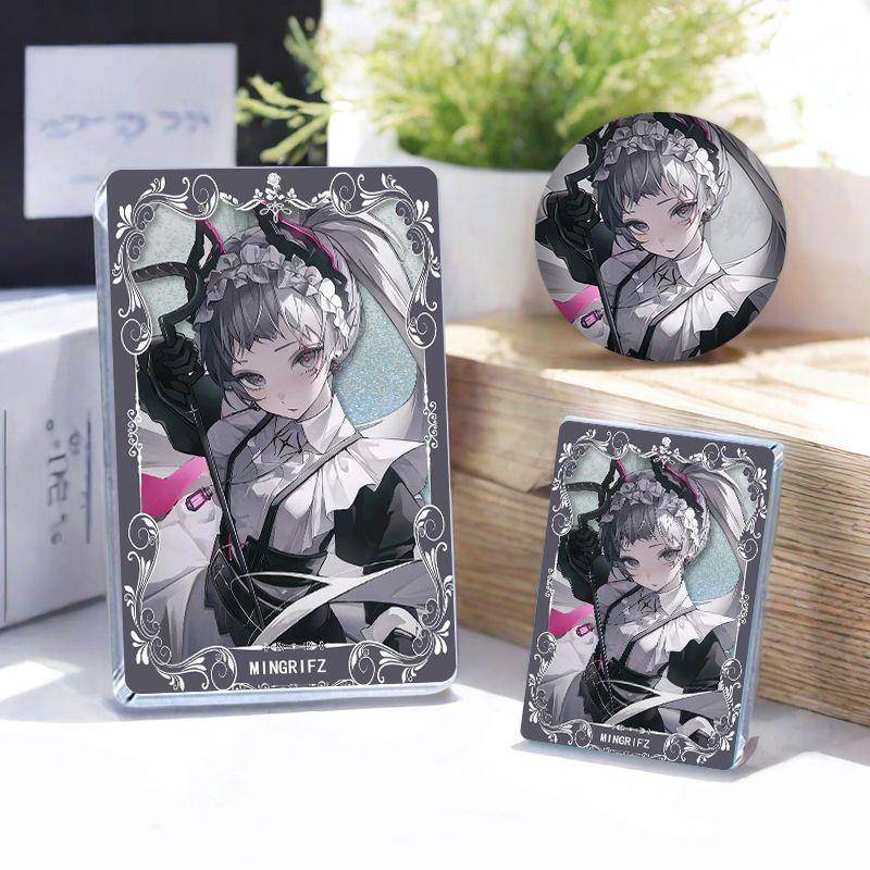 明日方舟艾丽妮周边流沙麻将吧唧创意亚克力咕卡徽章摆件