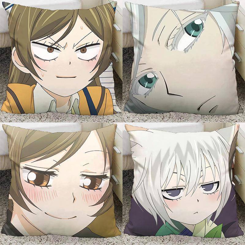 元气少女缘结神动漫周边抱枕巴卫奈奈生客厅沙发靠枕午睡靠垫送芯