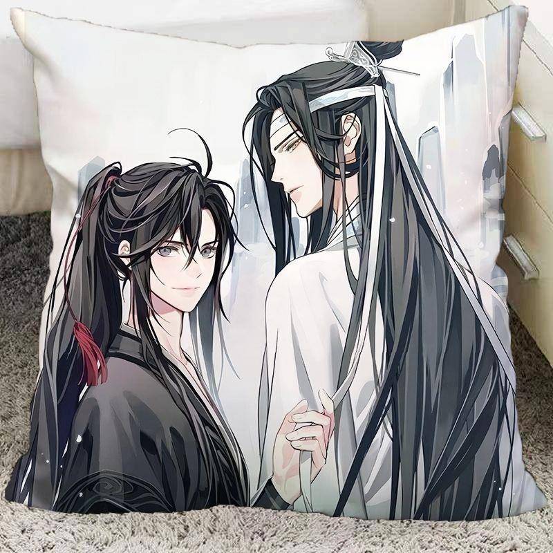 魔道祖师动漫周边抱枕魏无羡蓝忘机二次元靠枕送男女生日礼物靠垫