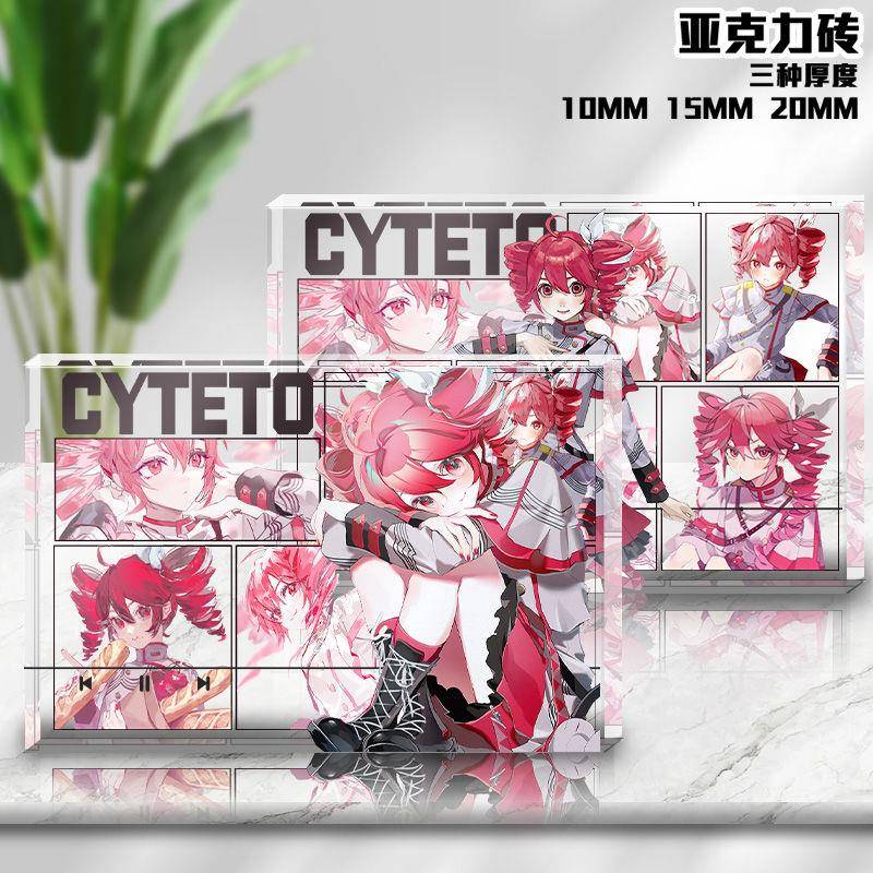 重音teo双钻头二次元虚拟歌姬高透亚克力生日砖同人漫画周边谷子