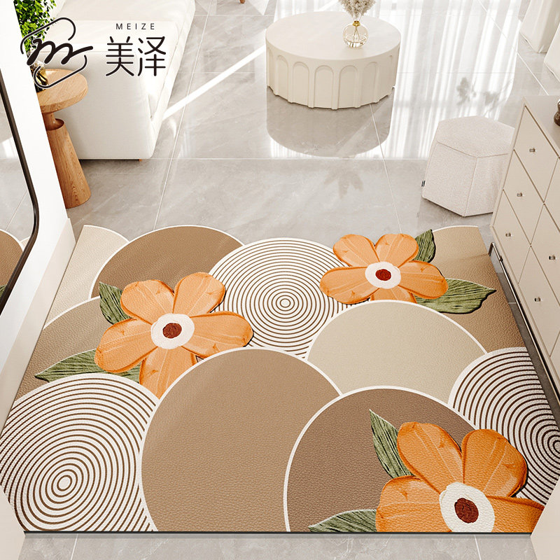 皮革入户地垫可擦免洗进门口脚垫2B024新款家用玄关门垫可裁剪地,居家布艺,入户地垫,淘宝优惠券,粉丝福利购,淘宝优惠卷