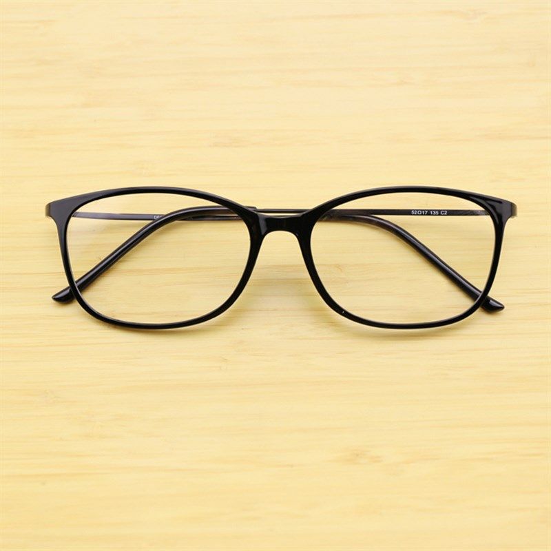 韩国超轻塑钢钨钛近视光学眼镜框 复古文艺方框全框镜架潮人男女