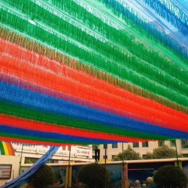 新款彩色遮阳网防晒网幼儿园游泳池遮阴隔热网户外加厚加密太阳网