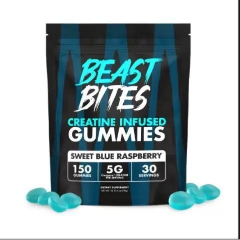 现货外贸热销肌酸软糖袋装 Creatine Gummy TK热卖袋装亚马逊热卖