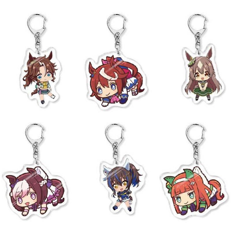 赛马娘 Pretty Derby 二元次卡通亚克力双面钥匙扣 创意挂件