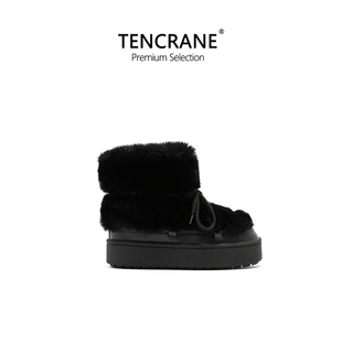 TENCRANE防寒防滑毛毛雪地靴户外厚底加绒女雪地棉鞋毛绒保暖短靴