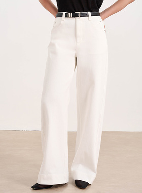 张小某梨形定制 棉混纺柔软亲肤高腰显瘦直筒翻边牛仔裤N1819