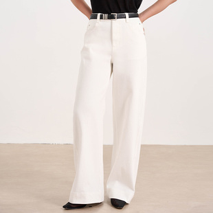 张小某梨形定制 N1819 棉混纺柔软亲肤高腰显瘦直筒翻边牛仔裤