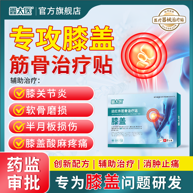 滑膜炎膏药膝盖半月板修复损伤药膏膝关节积液疼痛治疗贴热敷专用