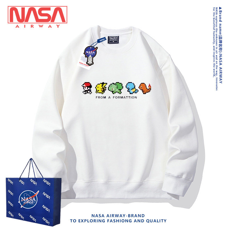 NASA精灵宝可梦神奇宝贝像素卫衣