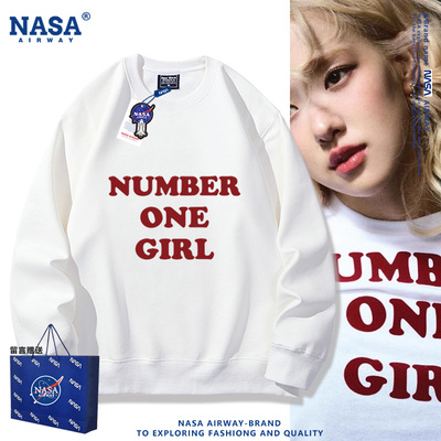 NASA联名rose朴彩英新歌NUMBER ONE GIRL APT火星哥圆领卫衣秋冬