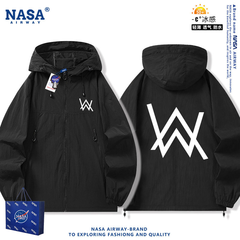 NASA AW防晒衣艾伦沃克alanwalker嘉豪同款男女轻薄透气外套夹克