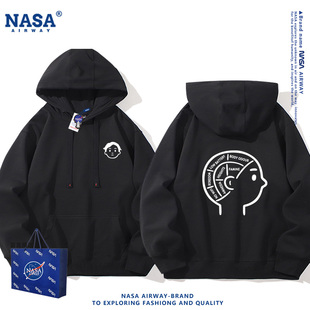 NASA联名陈奕迅演唱会eason同款 潮 印花连帽卫衣男女春秋上衣新款
