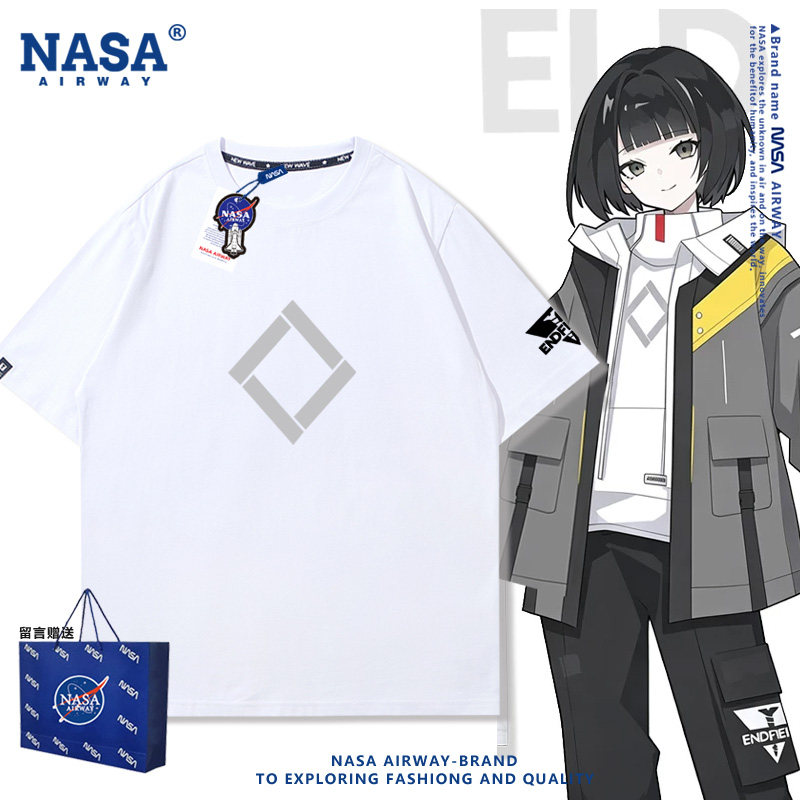 明日方舟终末地管理员二次元衍生服男女纯棉短袖T恤夏半袖cos衣服