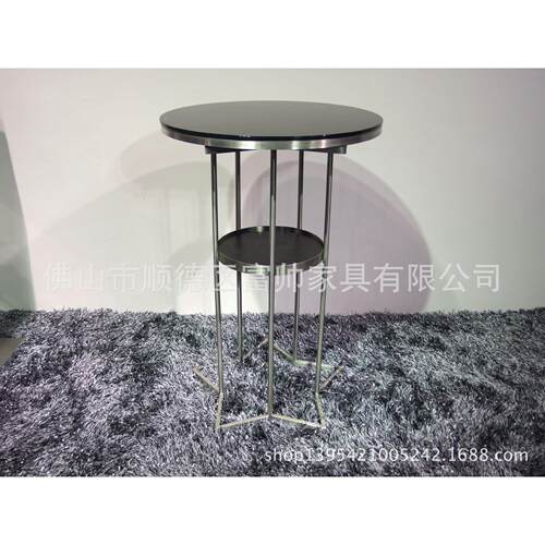 现代时尚拉丝不锈钢吧台高吧台酒吧家具KTV台