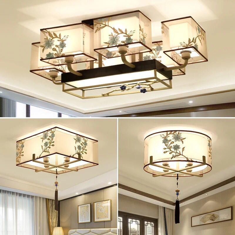 客厅主灯大厅吸顶灯中古风禅意餐厅卧室书房灯酒店餐饮新中式灯具