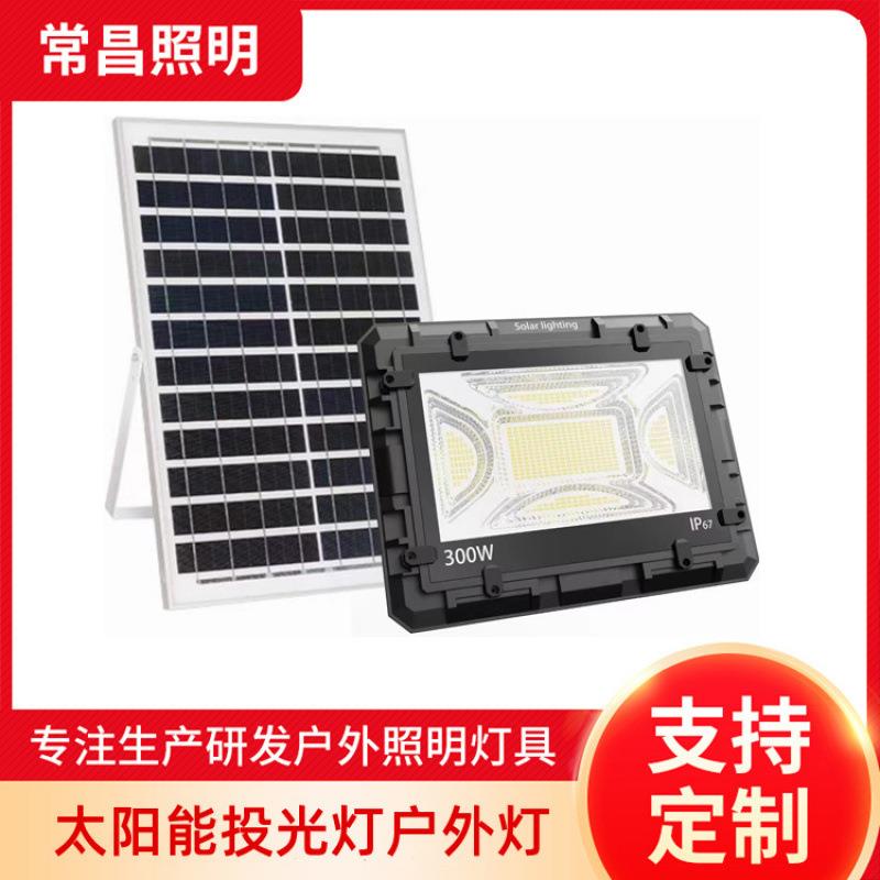 led户外灯太阳能灯防水户外庭院照明灯具智能遥控聚光投光灯