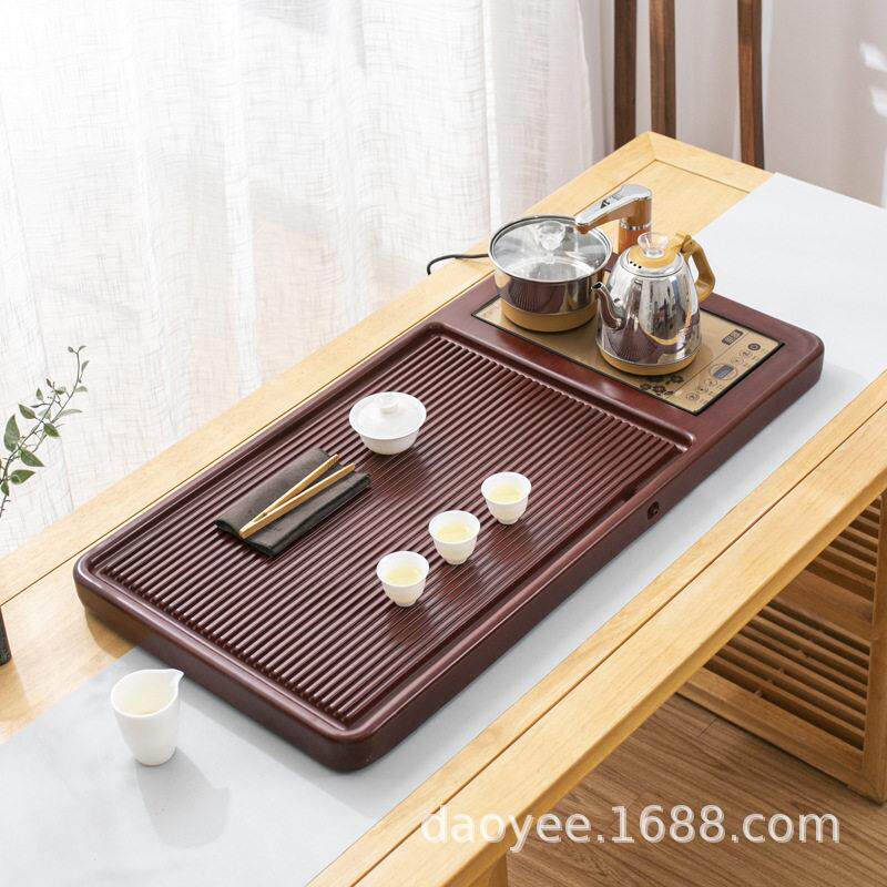 特价！电木款茶盘带电磁炉全自动一体套装家用公室整套茶台大号