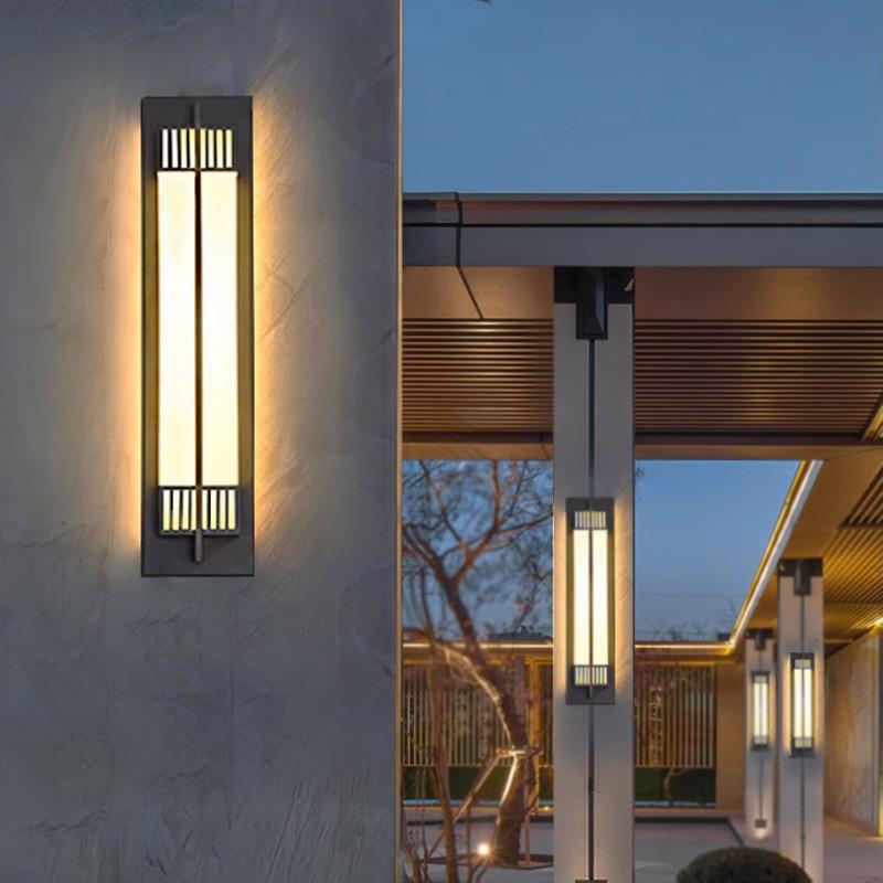 新中式庭院壁灯户外防水壁灯别墅花园柱子壁灯外墙壁灯入户大门灯