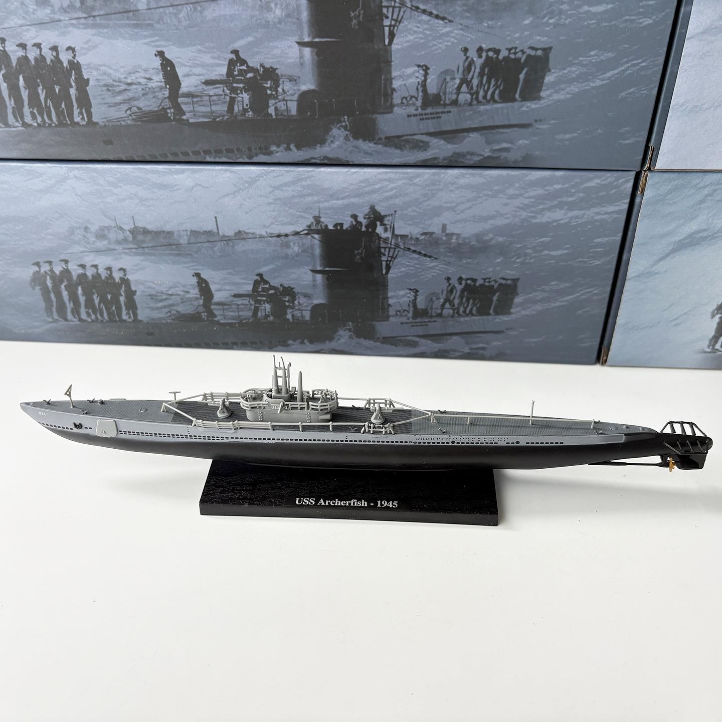 1/350比例美国U型潜艇射水鱼号合金静态仿真成品舰船模型摆件礼品