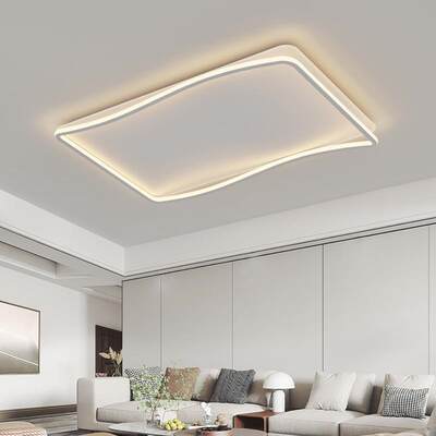 2025年新款客厅灯长方形led吸顶灯大灯主灯简约现代大气北欧超亮