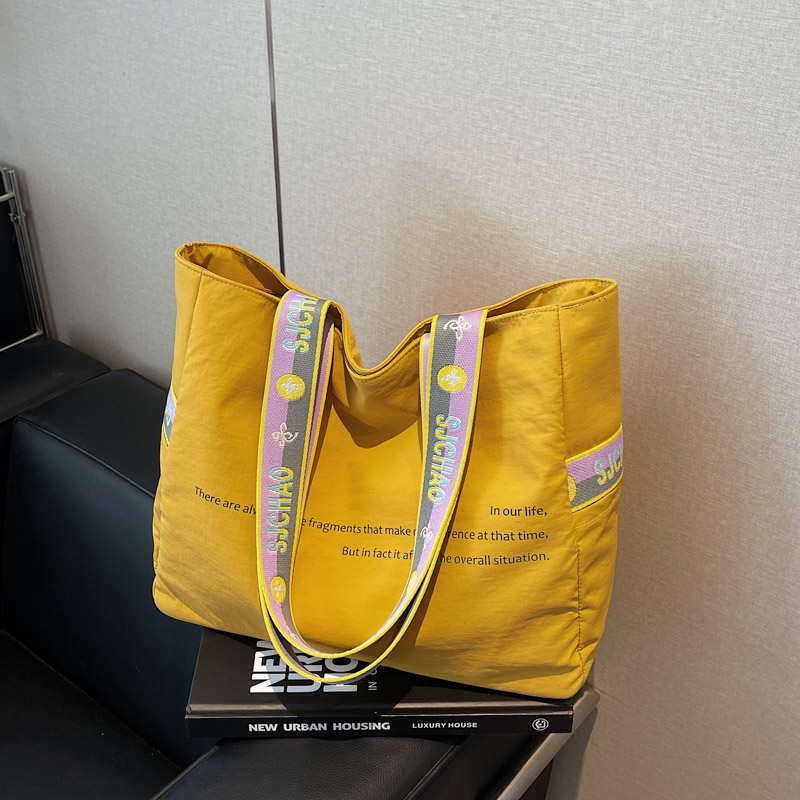 时尚简约帆布托特包单肩休闲大包