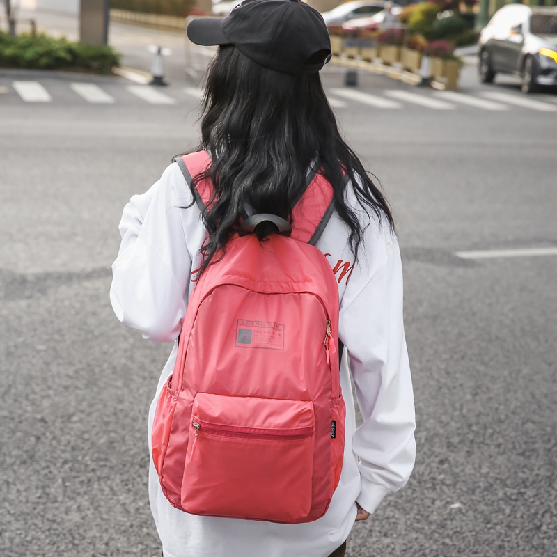 双肩包男轻便运动旅行帆布背包女