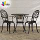 铸铝户外桌椅一桌二椅组合室外休闲庭院防水花园喝茶家具家用防雨