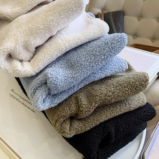 家2022冬款 优 保暖宽松摇粒绒毛绒绒连帽拉链短外套女 日单 BI入