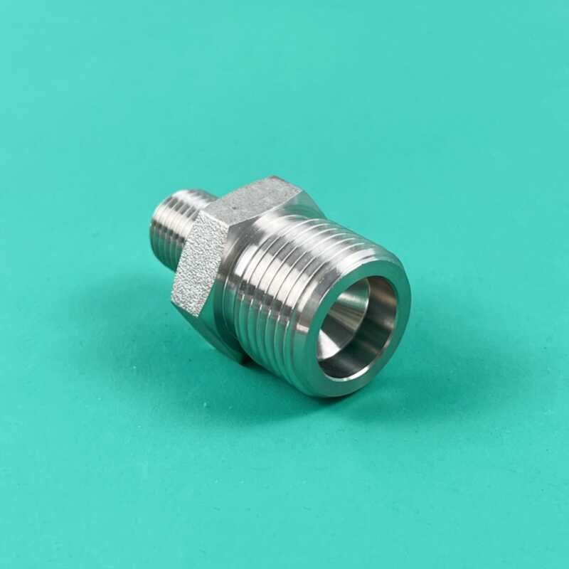 316L不锈钢转接头1/4NPT转G1/4外螺纹/内螺纹  G5/8 G1/2