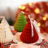 轻奢高级感圣诞树手工香薰蜡烛礼物礼盒家居氛围装 饰卧室摆件礼品