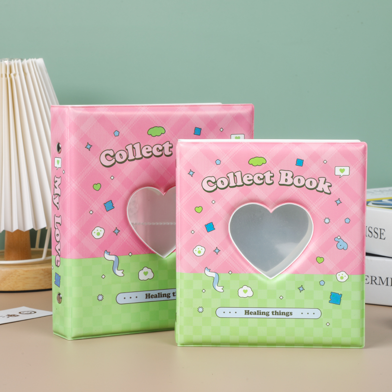 定制封面活页款3寸6寸插页式镂空拍立得相册爱豆小卡明信片收纳册