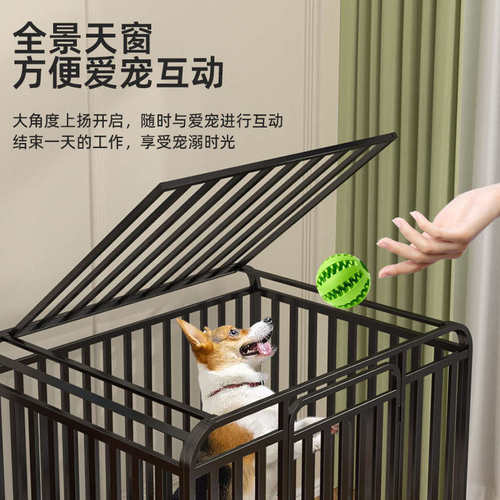 狗笼子室内家用带厕所加粗方管大型犬中型六面方管金毛拉布拉多笼