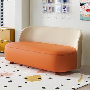 新款拼色小沙发卧室超窄小户型双人网红休闲民宿女装服装店休息