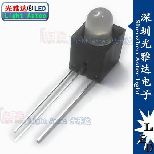 LED灯座含灯 方座5MM双色共阴共阳3脚【特殊脚位】90度弯脚指示灯