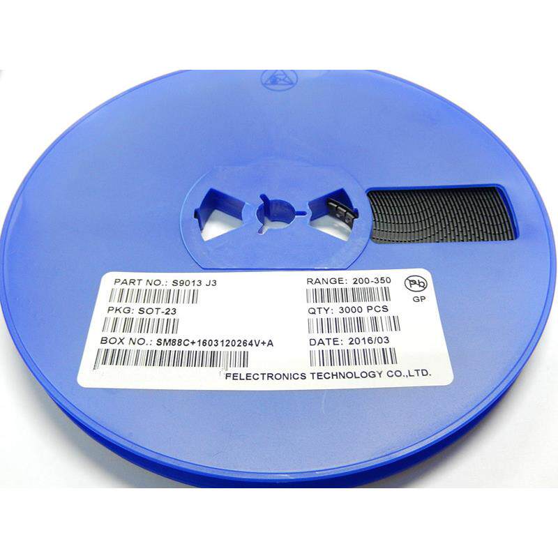 S9013 J3 500MA SOT23 贴片三极管 一盘3000个 国产全新 整盘价