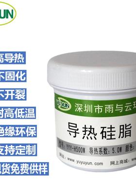 灰色5.0W导热矽脂散热矽脂 高端伺服器导热膏LED工矿灯导热矽胶