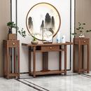 新中式 实木玄关桌客厅端景台玄关柜禅意供桌靠墙条案艺术长条窄桌