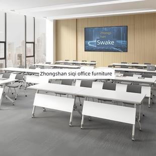 培训桌可折叠培训台会议桌长桌可移动培训机构课桌长桌折叠式桌子