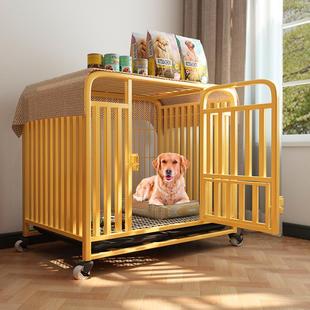 狗笼子中大型犬金毛拉布拉多边牧宠物狗笼子家用室内中小型犬狗窝