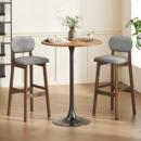 吧台桌简约家用圆形高脚桌酒吧桌咖啡厅休闲餐厅高吧桌阳台高桌子