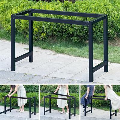 高73加厚台式电脑桌架子 脚架 桌子腿支撑架 铁艺桌腿 办公桌支架